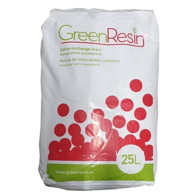 RESINA CATIONICA PER ADDOLCITORE GREEN RESIN 25 LITRI